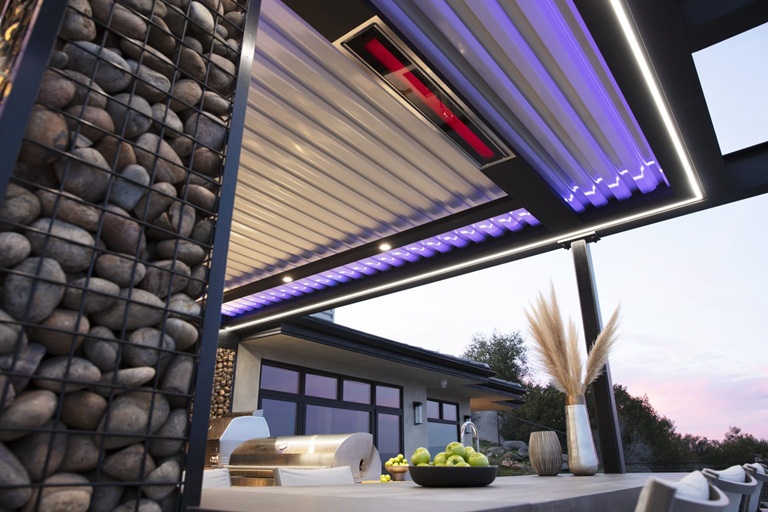 Mountain View Retreat — recessed in pergola